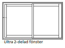 Ultra Skjutfönsterparti 2-del